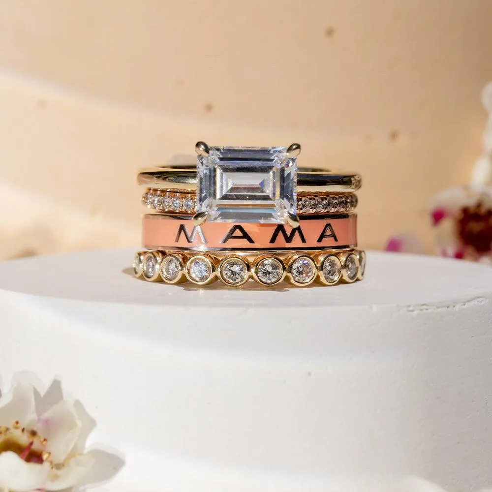 Mama Enamel Band - Melon Enamel sold by Marrow Fine product image thumbnail 5