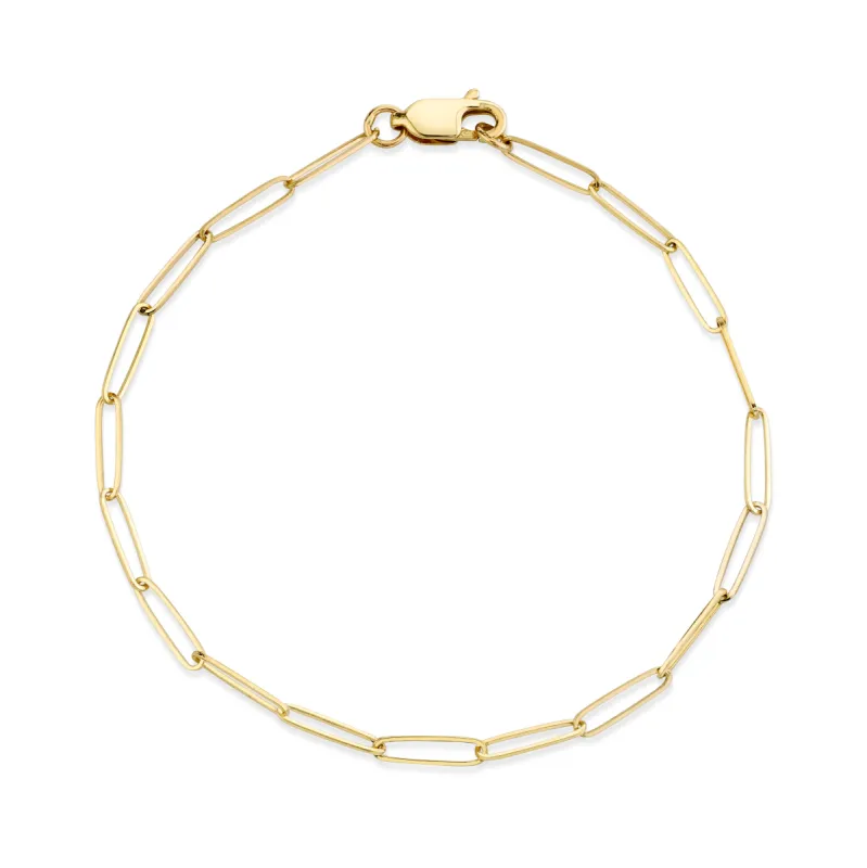 Weightless Paperclip Chain Bracelet sold by Marrow Fine