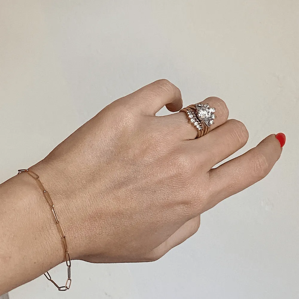 Weightless Paperclip Chain Bracelet sold by Marrow Fine product image thumbnail 2