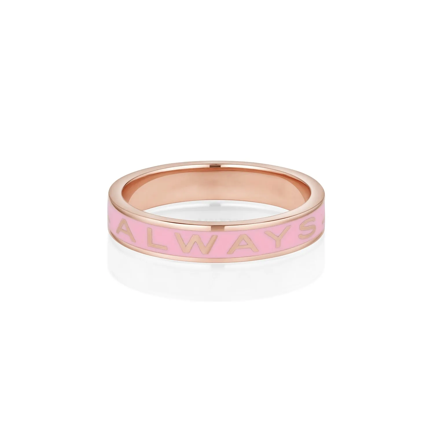 "Always" Gold Memory Ring - Pink Enamel sold by Marrow Fine product image thumbnail 3