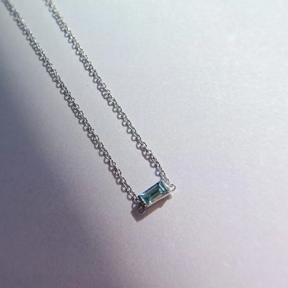 Montana Sapphire Baguette Necklace sold by Marrow Fine product image thumbnail 2