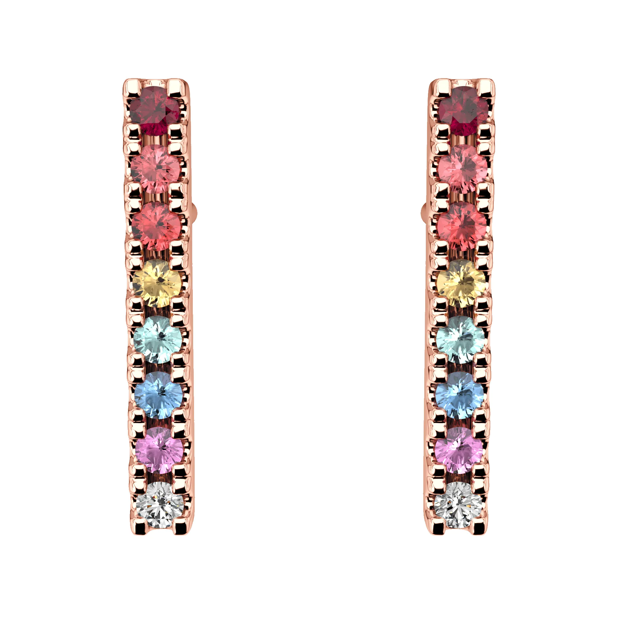 Gradient Rainbow Bar Stud sold by Marrow Fine