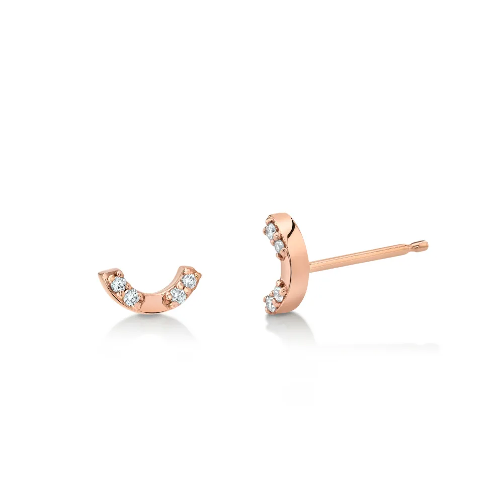 Love U White Diamond Stud sold by Marrow Fine product image thumbnail 3
