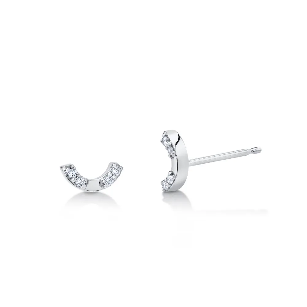 Love U White Diamond Stud sold by Marrow Fine product image thumbnail 4