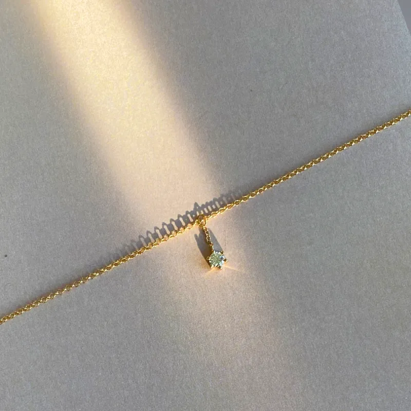 White Diamond Charm Bracelet sold by Marrow Fine