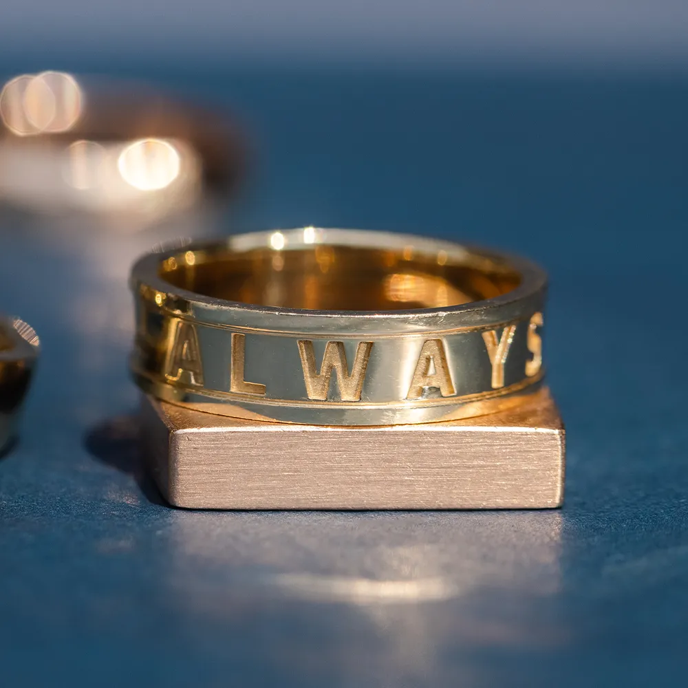 Men's Always Wedding Band sold by Marrow Fine product image thumbnail 2