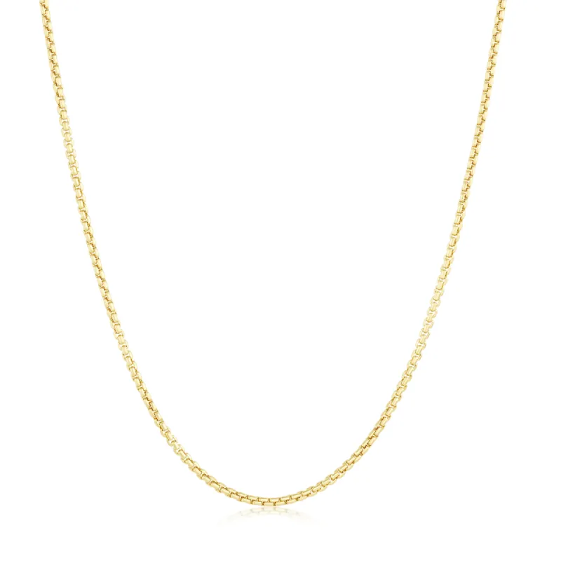 Dainty Box Chain Necklace sold by Marrow Fine