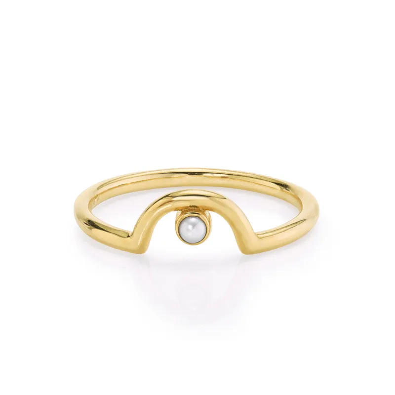 Pearl Arch Band - June sold by Marrow Fine