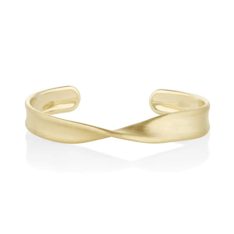 Everyday Twist Link Cuff made by Marrow Fine