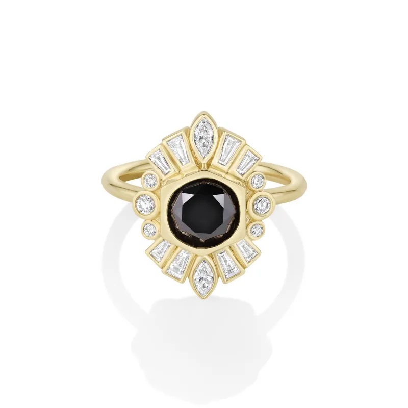 2.26ct Black Diamond Stella Ring sold by Marrow Fine