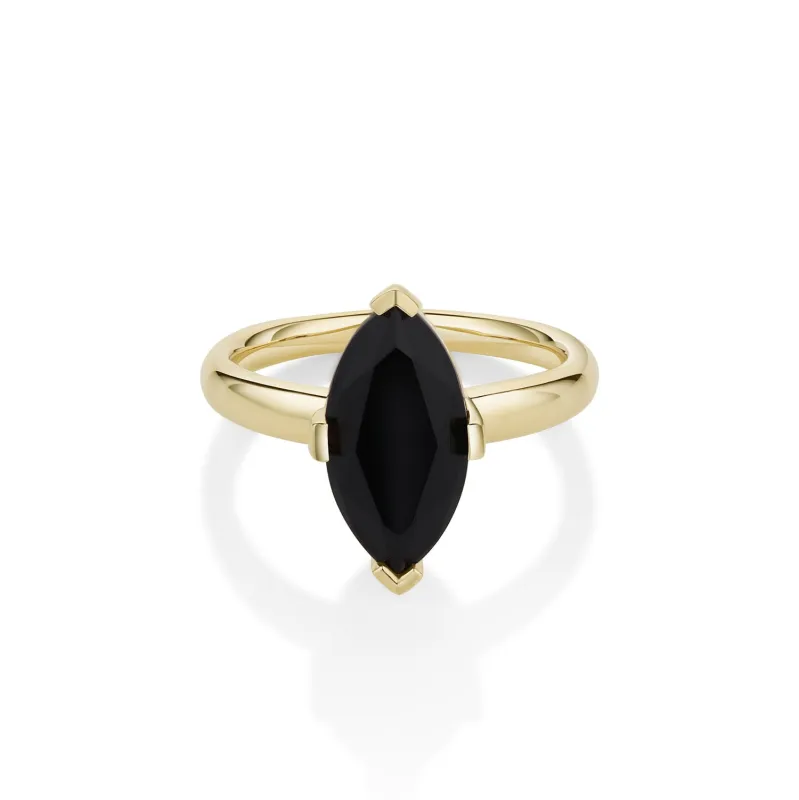 Black Onyx Noelle Ring sold by Marrow Fine