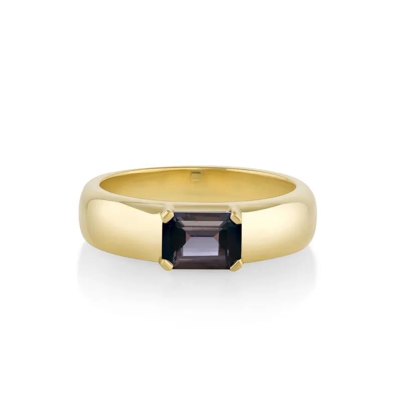 1.01ct Grey Tourmaline Half Cigar Band sold by Marrow Fine