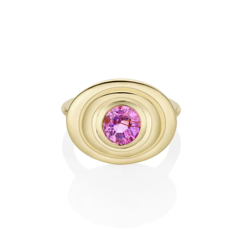 1.50ct Pink Sapphire In-Orbit sold by Marrow Fine