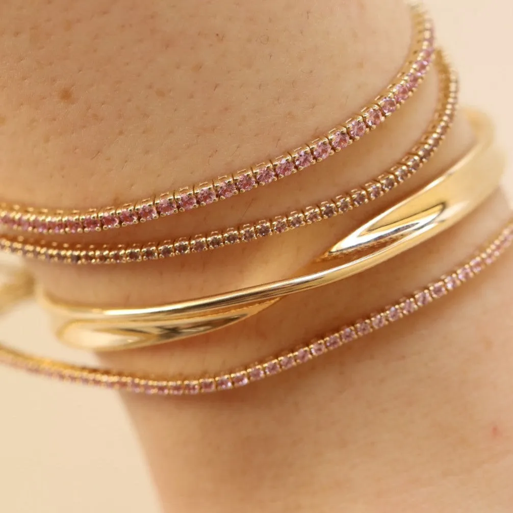 1.57tcw Lilac Sapphire Tennis Bracelet sold by Marrow Fine product image thumbnail 2