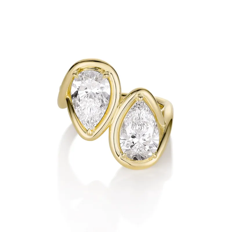 4.13ctw Lab Diamond Joanie Bypass Ring sold by Marrow Fine