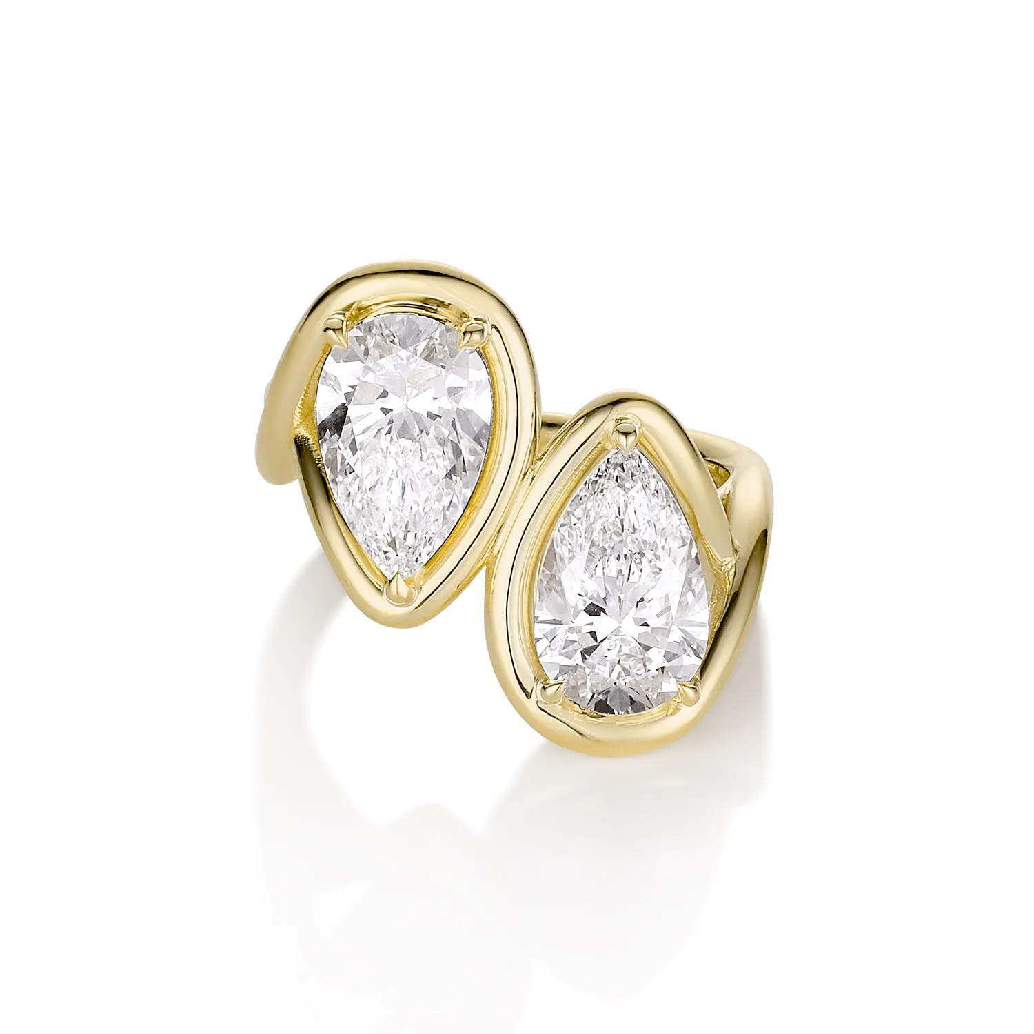 4.13ctw Lab Diamond Joanie Bypass Ring sold by Marrow Fine