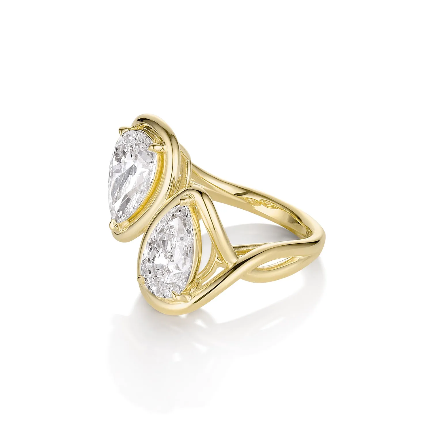 4.17ctw Lab Diamond Joanie Bypass Ring sold by Marrow Fine product image thumbnail 3