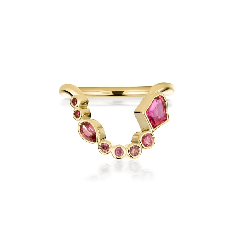 0.66ct Winza Sapphire and Sapphire Lucy Band sold by Marrow Fine