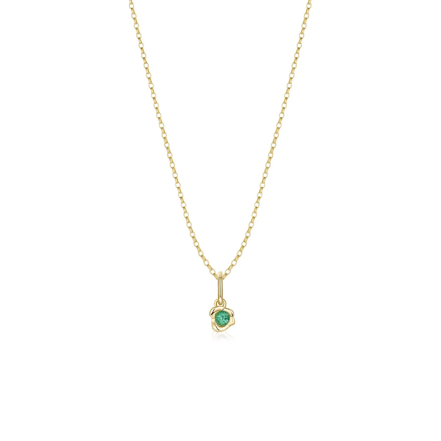 Abstract Bezel Birthstone Charm sold by Marrow Fine product image thumbnail 4