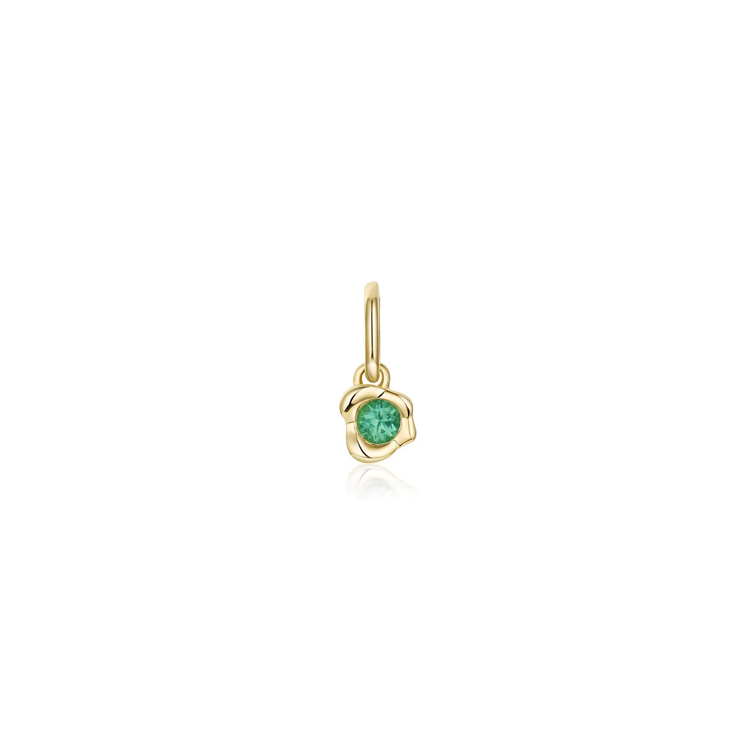 Abstract Bezel Birthstone Charm sold by Marrow Fine