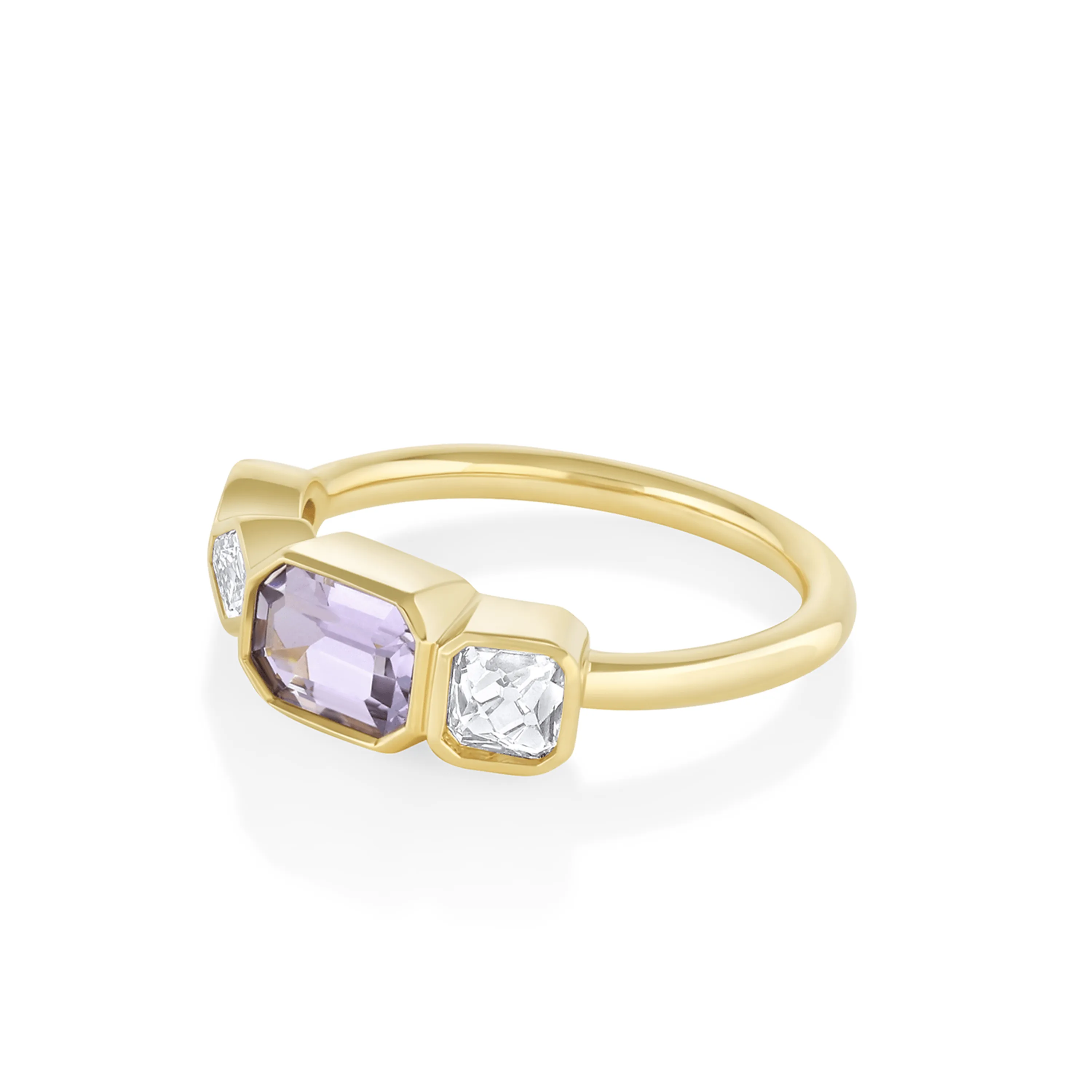Lilac Sapphire Linear Ring sold by Marrow Fine product image thumbnail 2