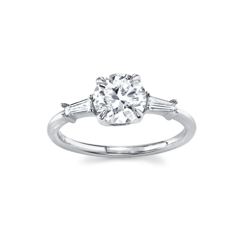 The Classic Baguette Engagement Ring sold by Marrow Fine