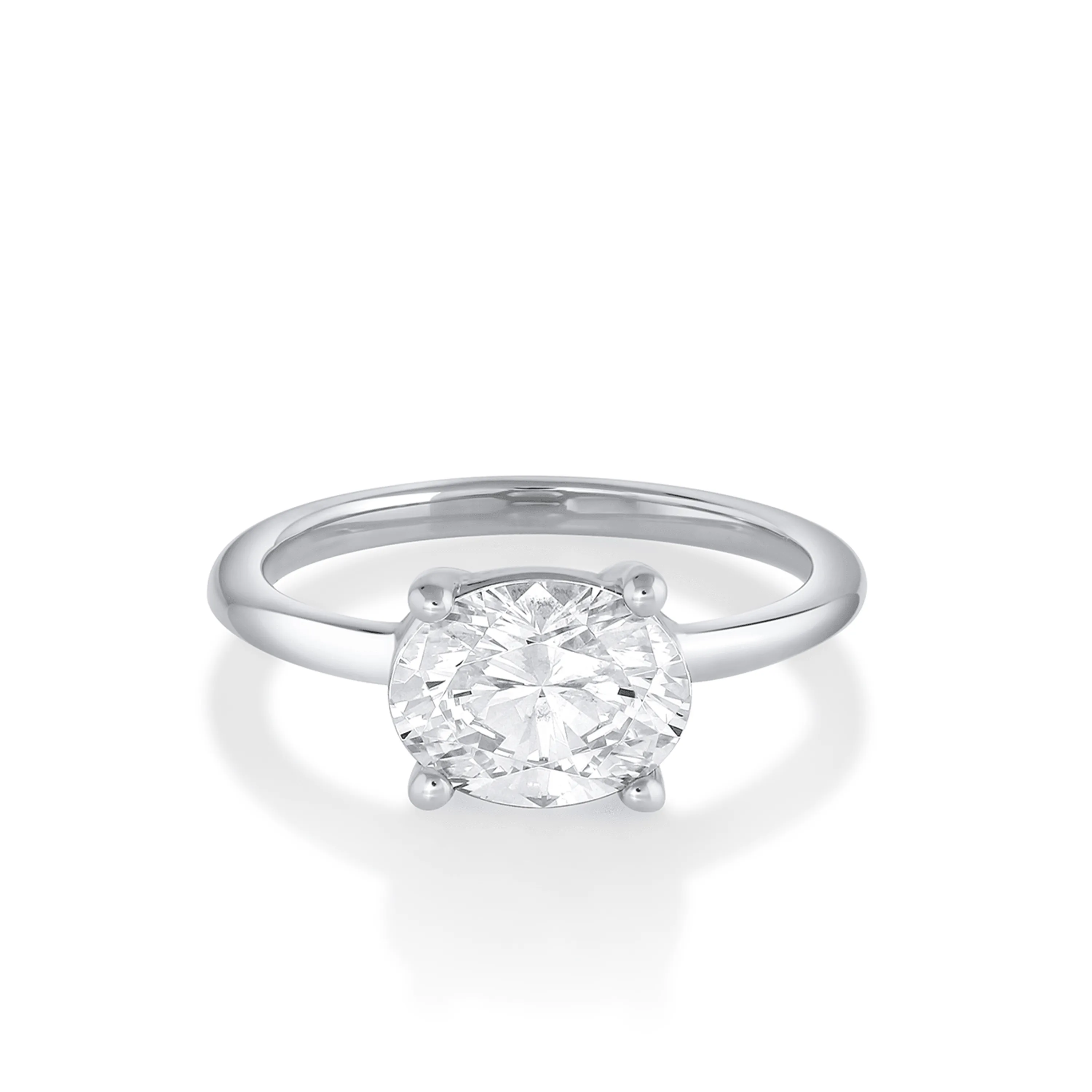 The Hazel Oval Solitaire Engagement Ring sold by Marrow Fine