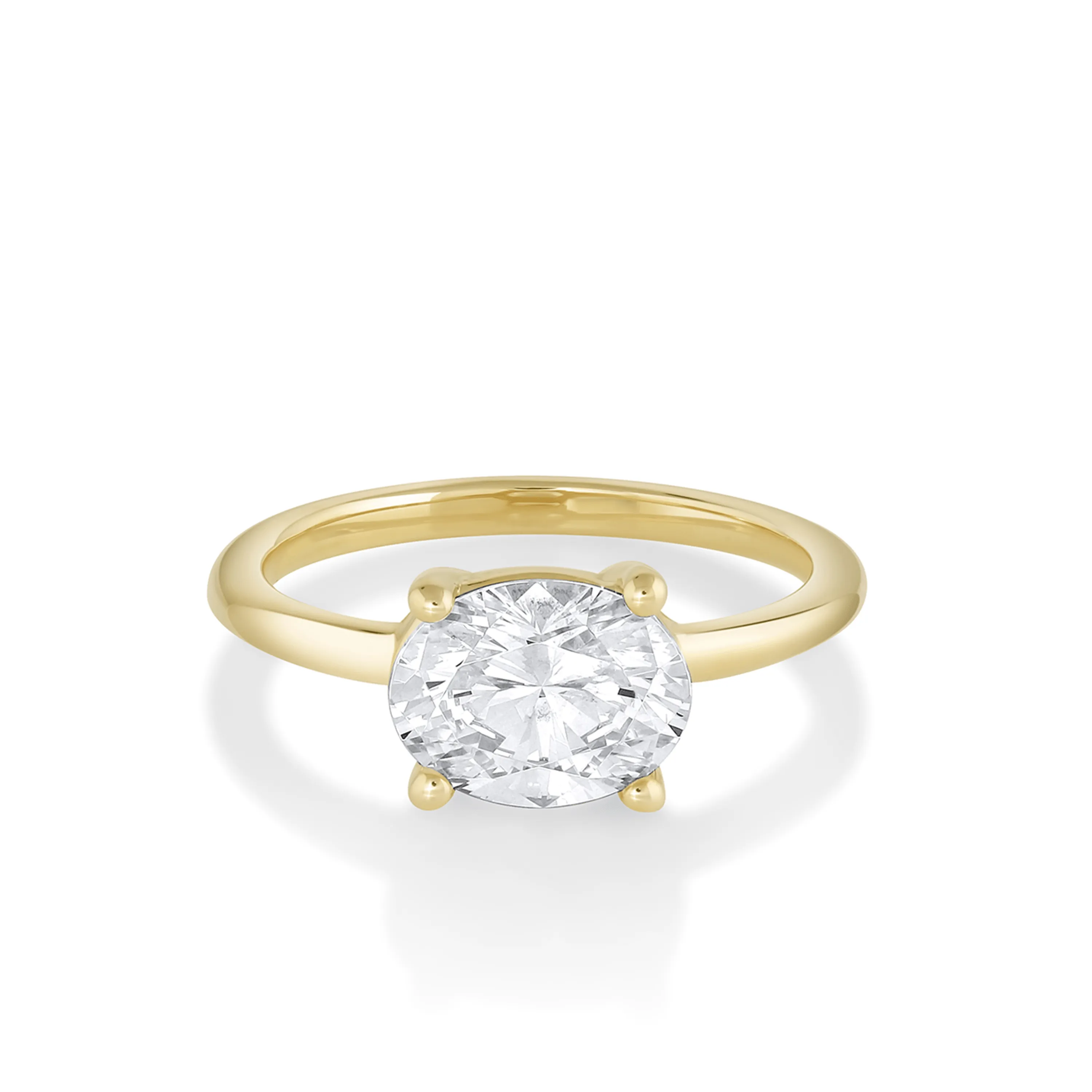 The Hazel Oval Solitaire Engagement Ring sold by Marrow Fine