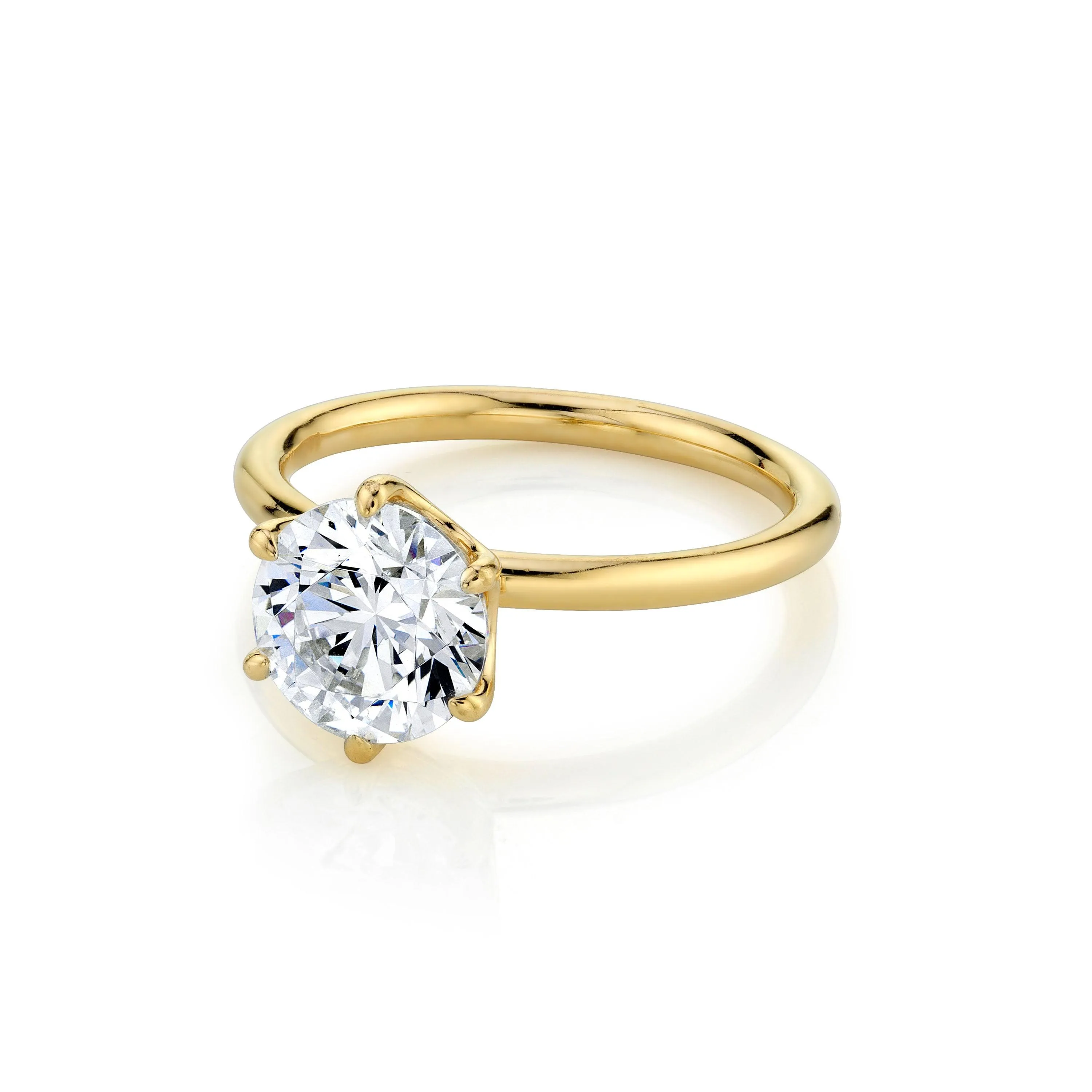 The Camille Round Brilliant Solitaire Engagement Ring sold by Marrow Fine product image thumbnail 3
