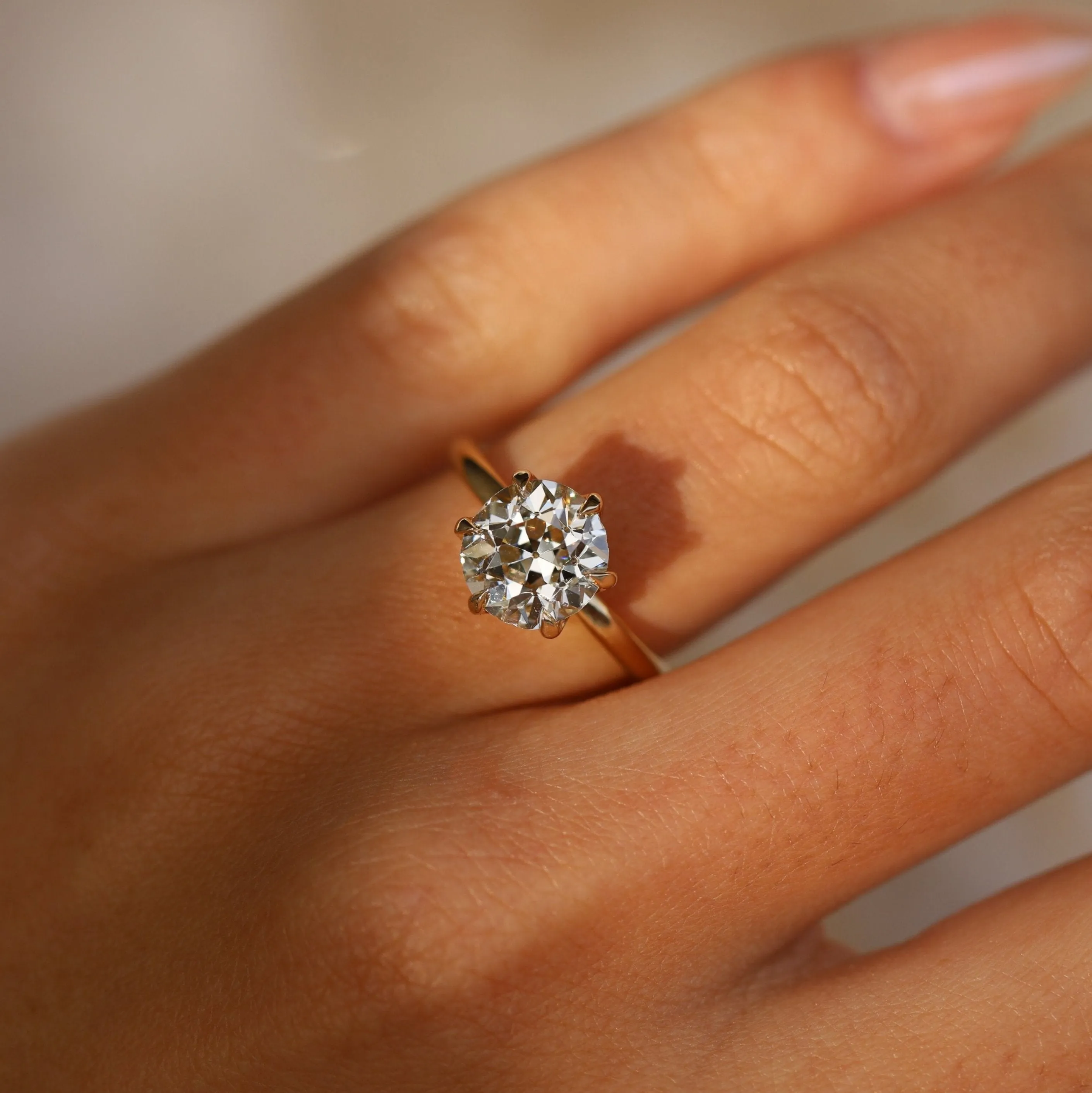 The Camille Round Brilliant Solitaire Engagement Ring sold by Marrow Fine product image thumbnail 2