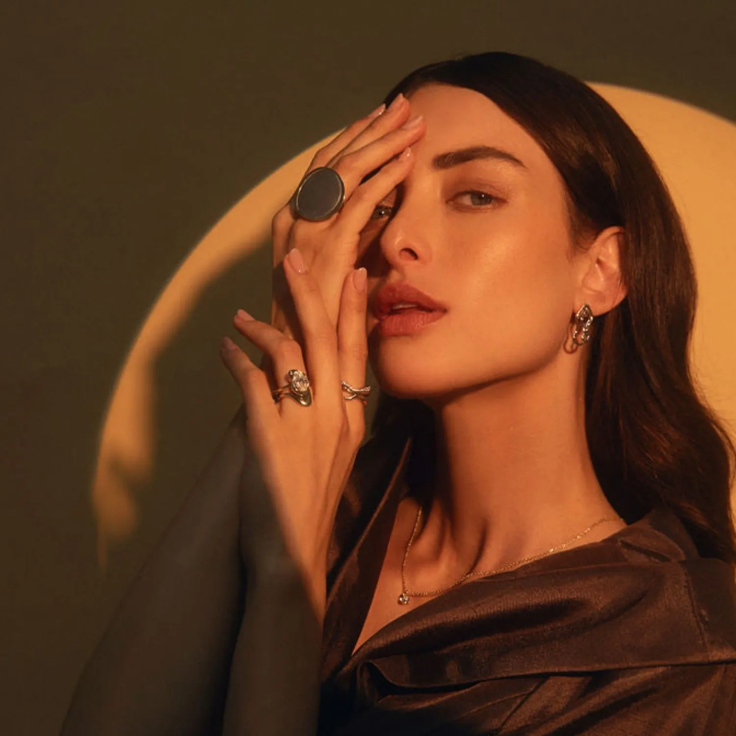 2.50ct Diamond Moval Abstract Bezel Ring sold by Marrow Fine product image thumbnail 4