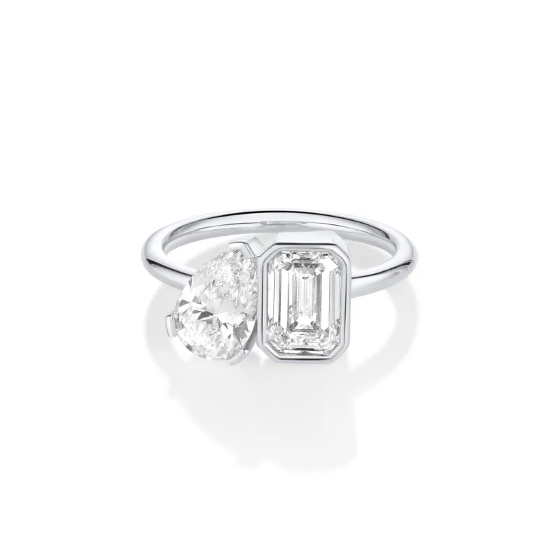 The Inez Toi et Moi Engagement Ring sold by Marrow Fine