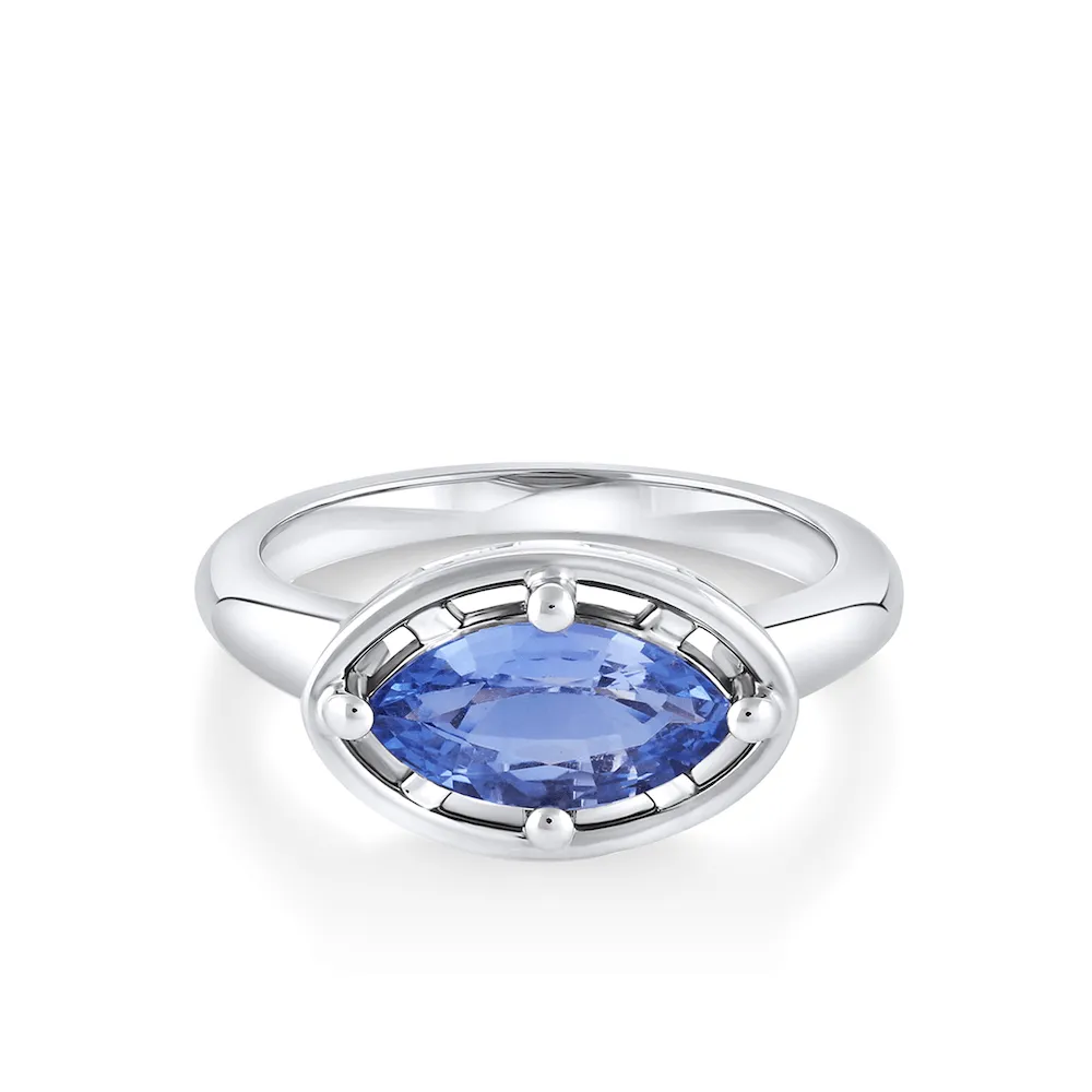 1.74ct Marquise Sapphire Georgia Ring sold by Marrow Fine