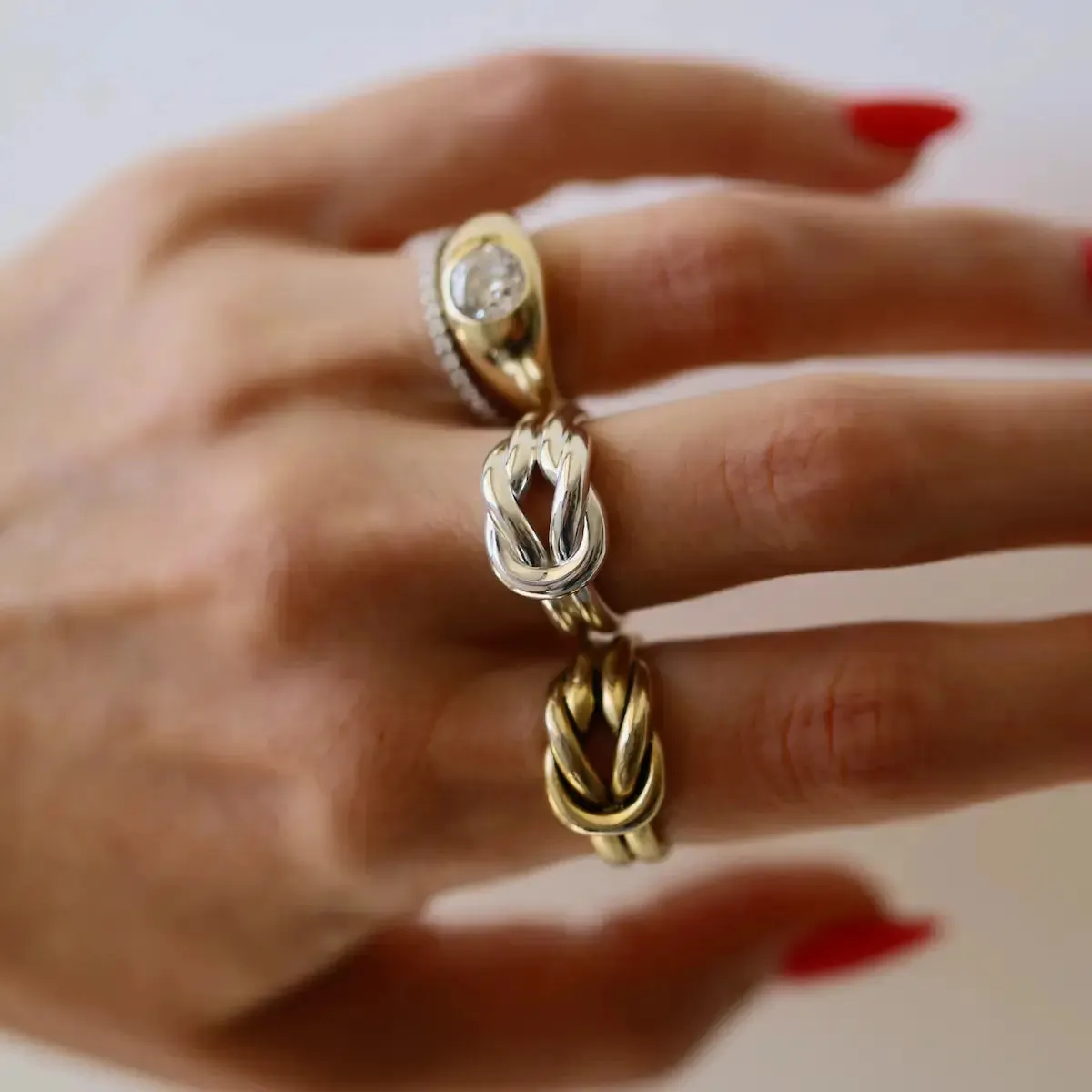 Alma Victorian Lover’s Knot Ring sold by Marrow Fine product image thumbnail 3