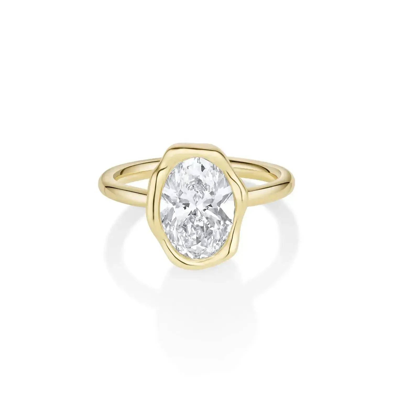 2.59ct Lab-Created Diamond Abstract Bezel Ring sold by Marrow Fine