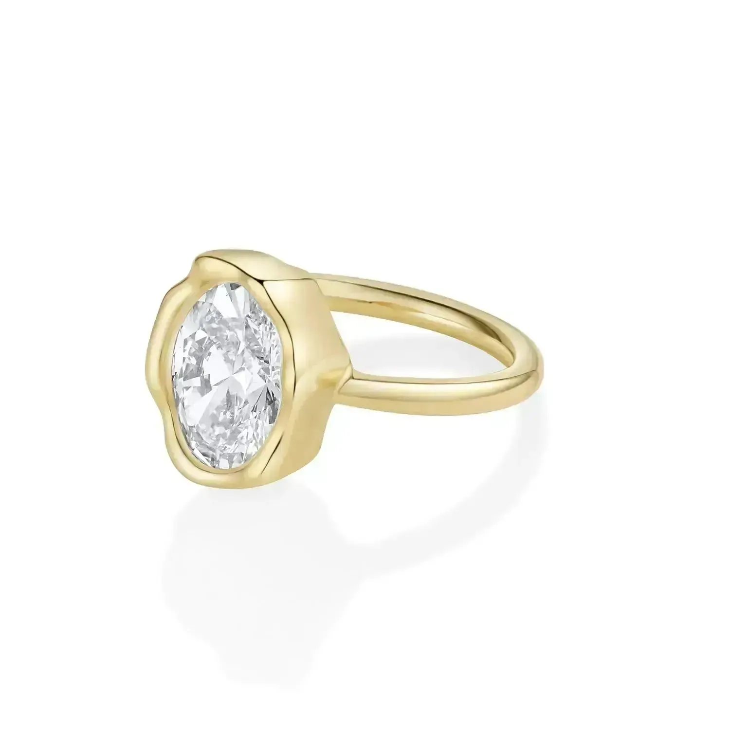 2.59ct Lab-Created Diamond Abstract Bezel Ring sold by Marrow Fine product image thumbnail 3