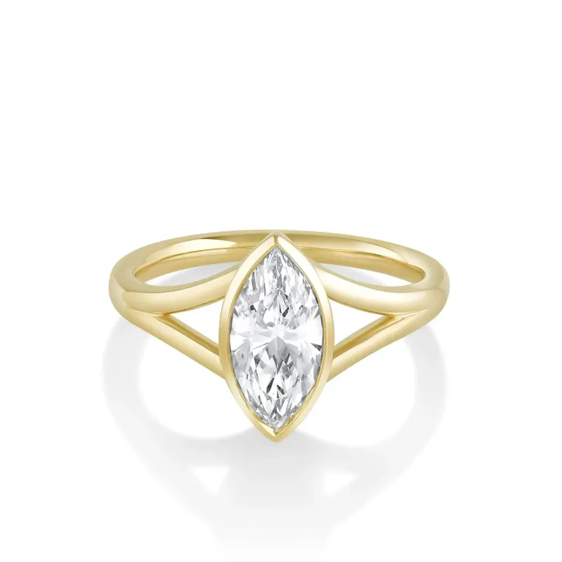 3.02ctct Lab-Created Diamond Marquise Colette Engagement Ring sold by Marrow Fine