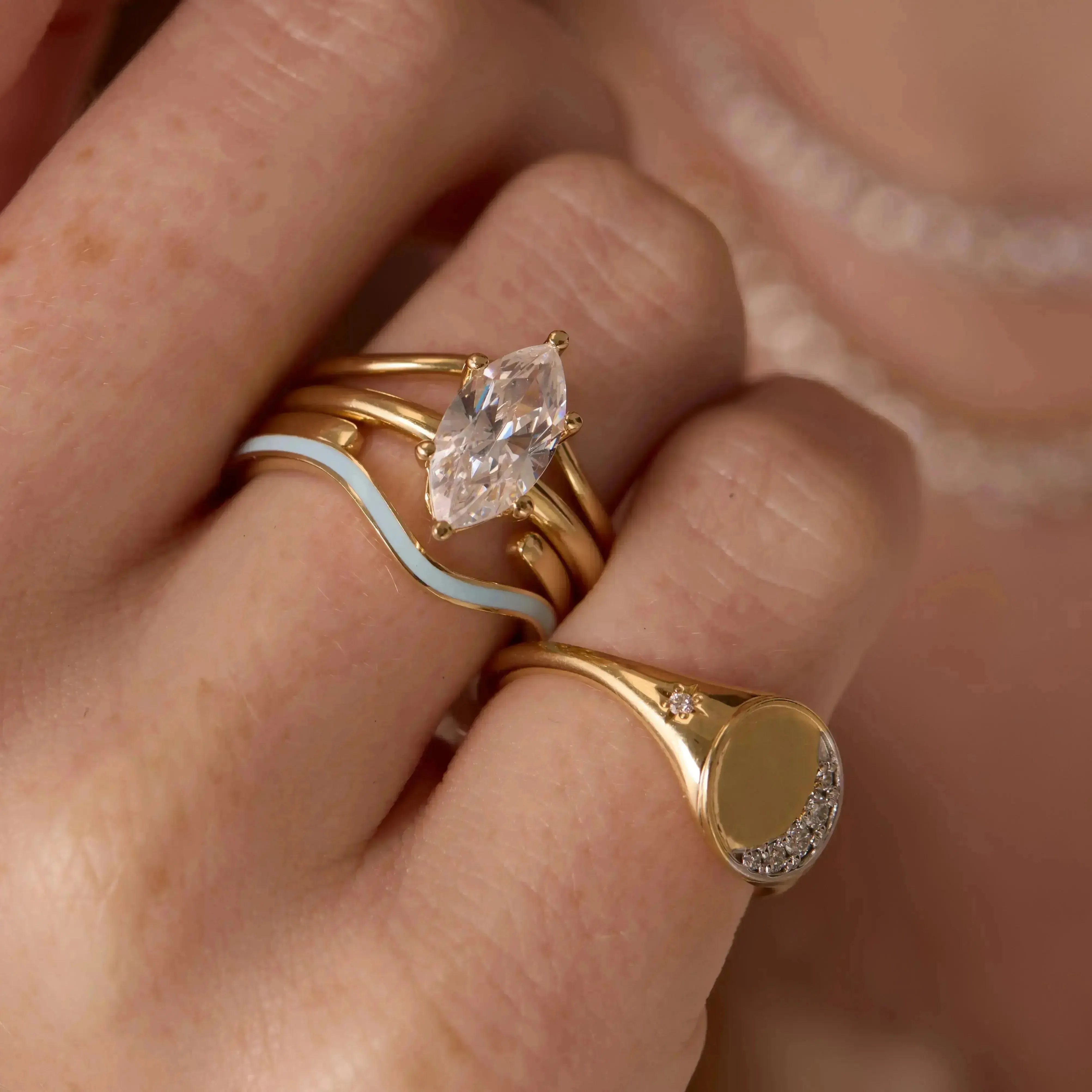 The Maeve Marquise Engagement Ring sold by Marrow Fine product image thumbnail 4