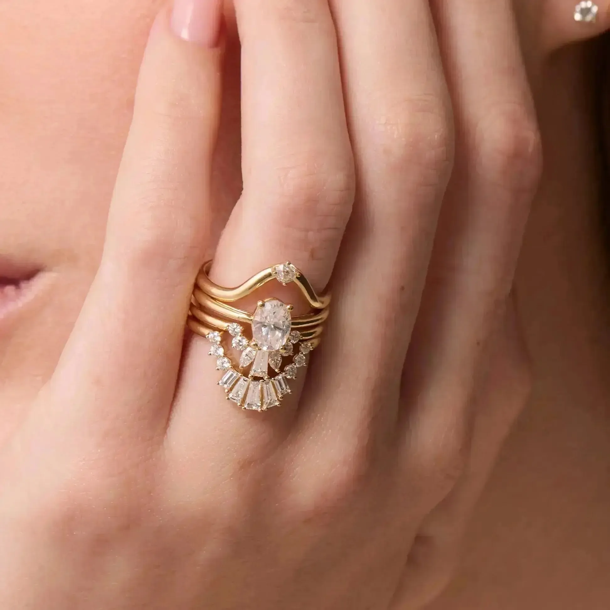 The Helene Oval Solitaire Engagement Ring sold by Marrow Fine product image thumbnail 2