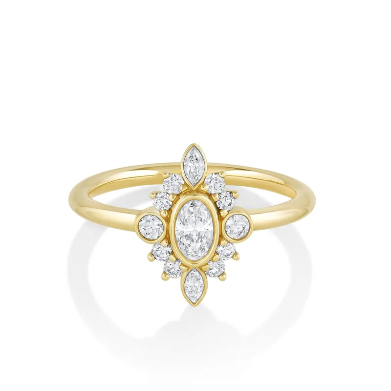 The Scarlette Compass Engagement Ring sold by Marrow Fine