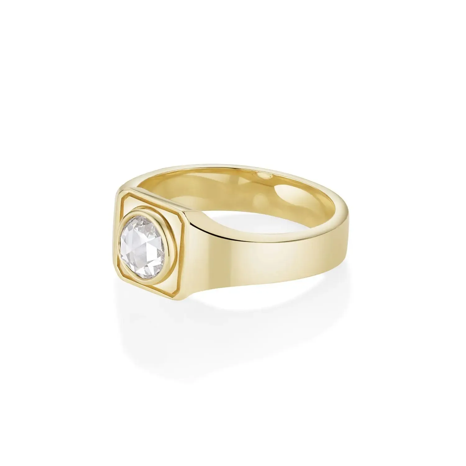 1.11ct Rose Cut Men's Signet sold by Marrow Fine product image thumbnail 3