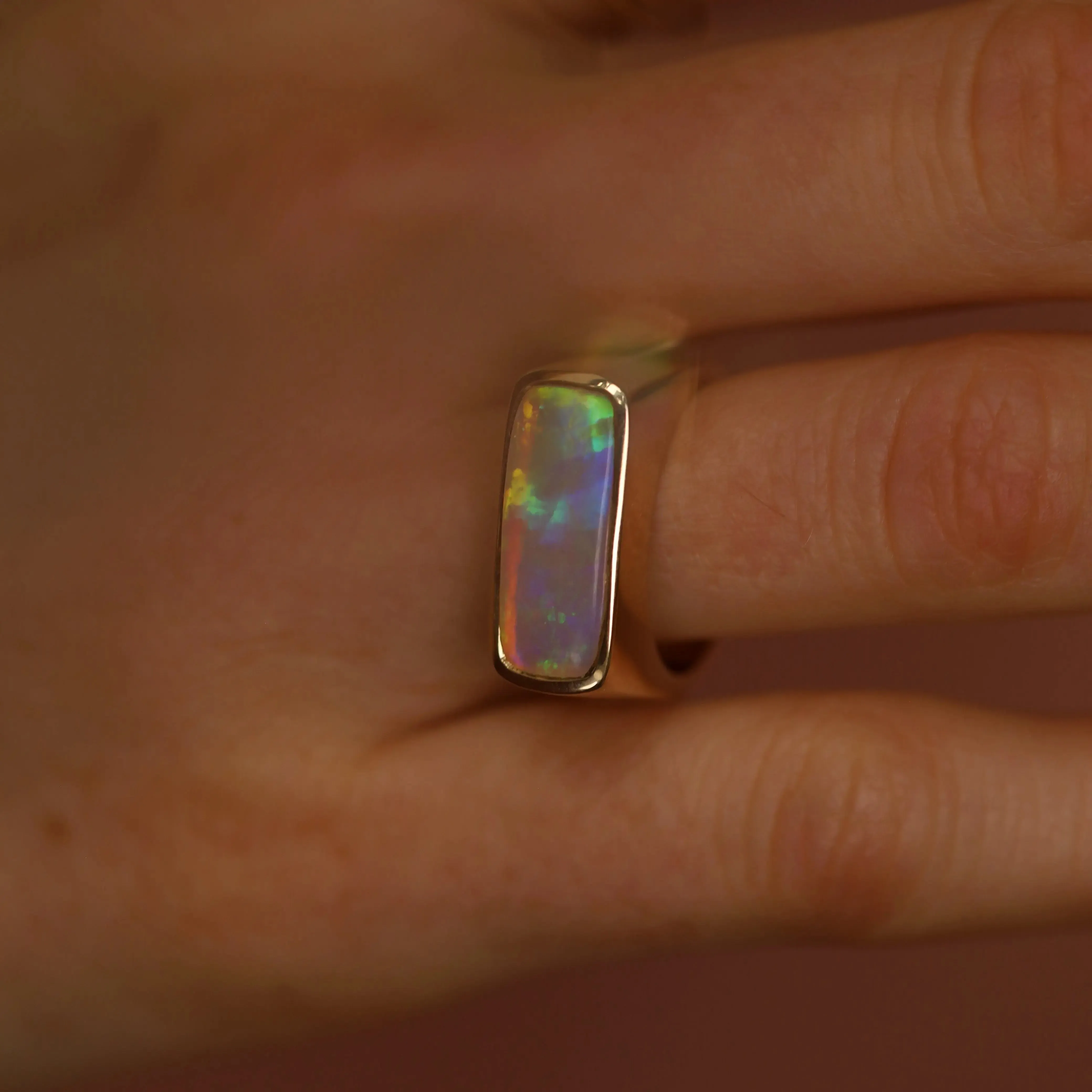 3.64ct Boulder Opal Crystal Ring sold by Marrow Fine product image thumbnail 2