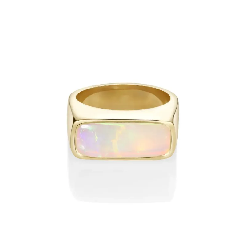 3.64ct Boulder Opal Crystal Ring sold by Marrow Fine