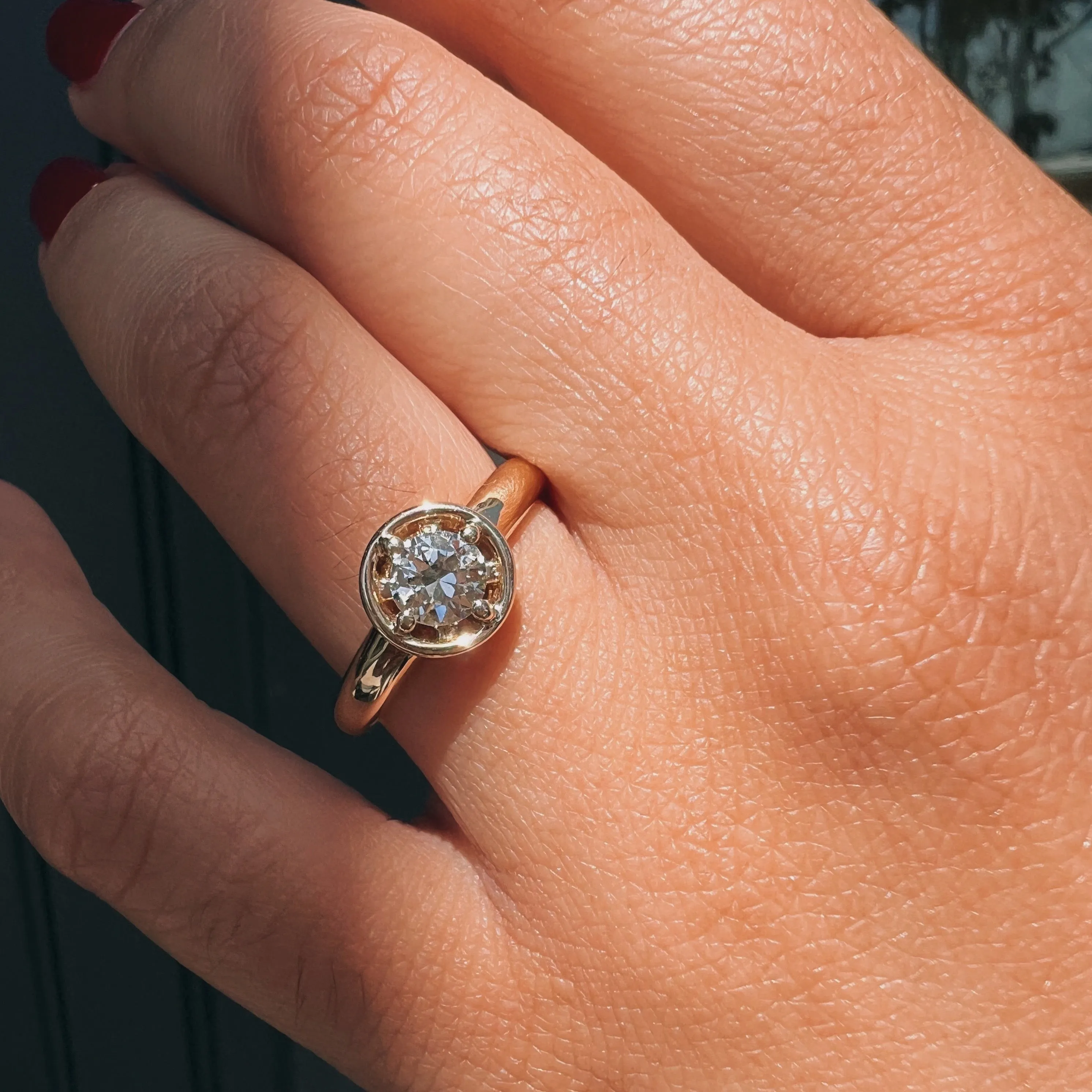 0.50ct Old Euro Georgia Ring sold by Marrow Fine product image thumbnail 2