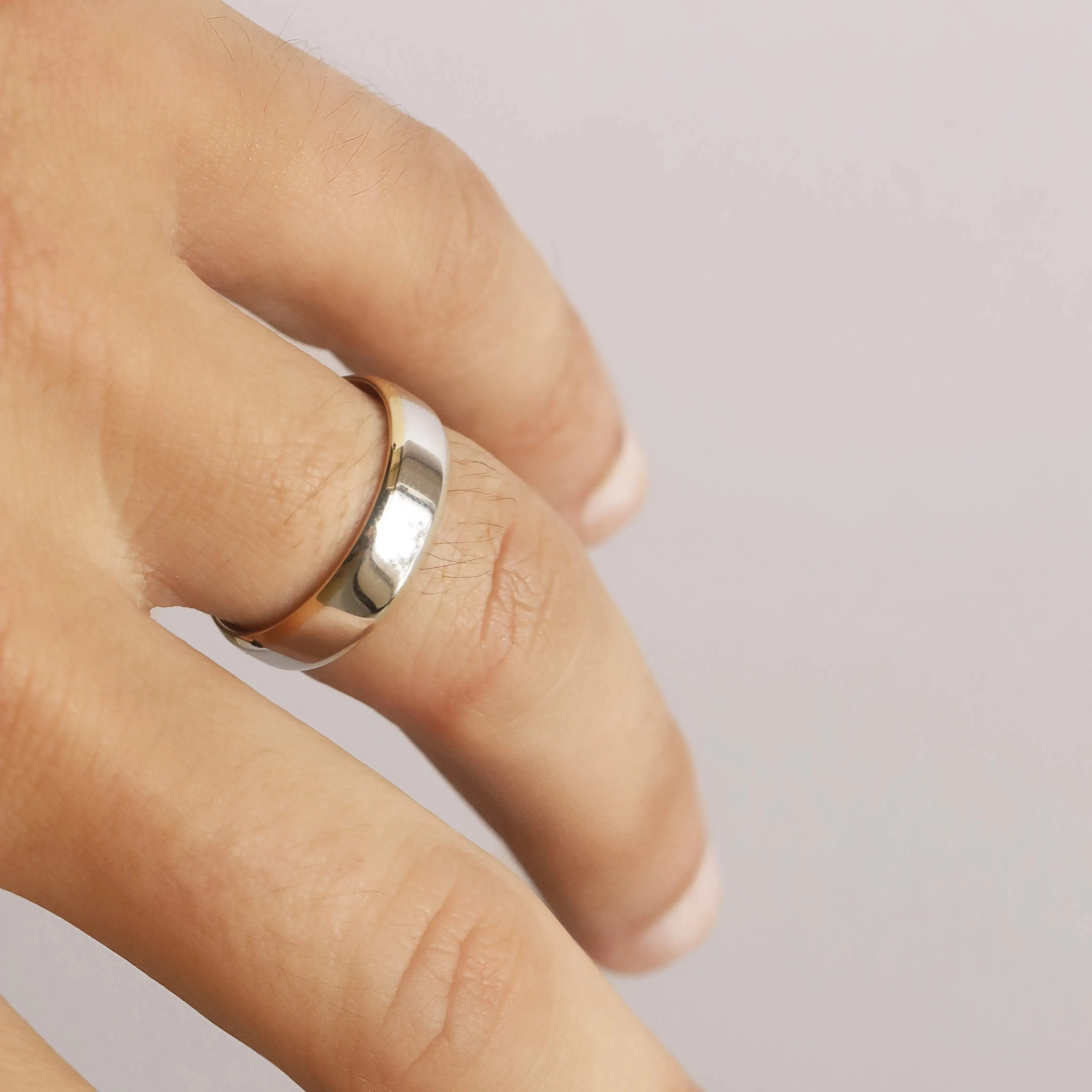 Two-Tone Men's Band sold by Marrow Fine product image thumbnail 2