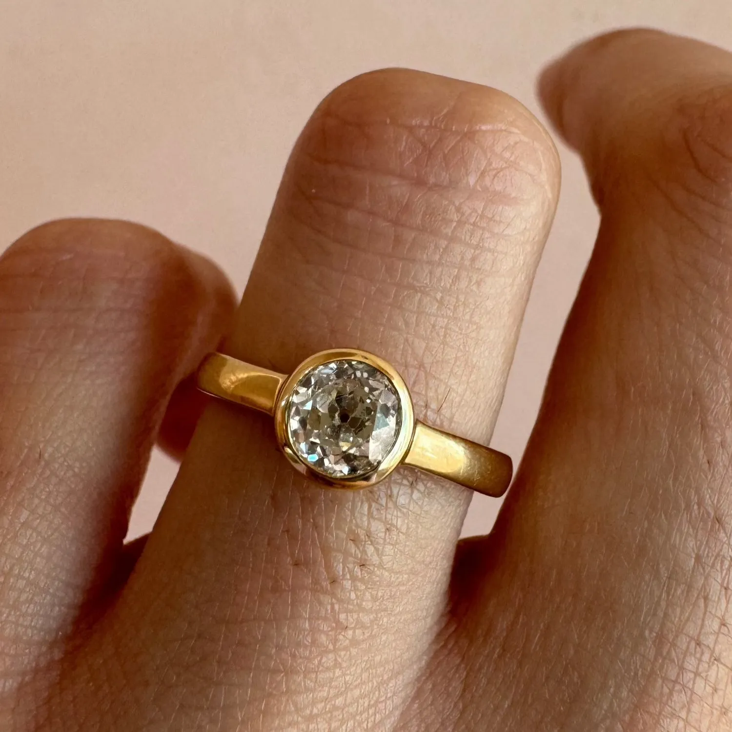 .99ct Old Euro Diamond Tessa Engagement Ring sold by Marrow Fine product image thumbnail 3