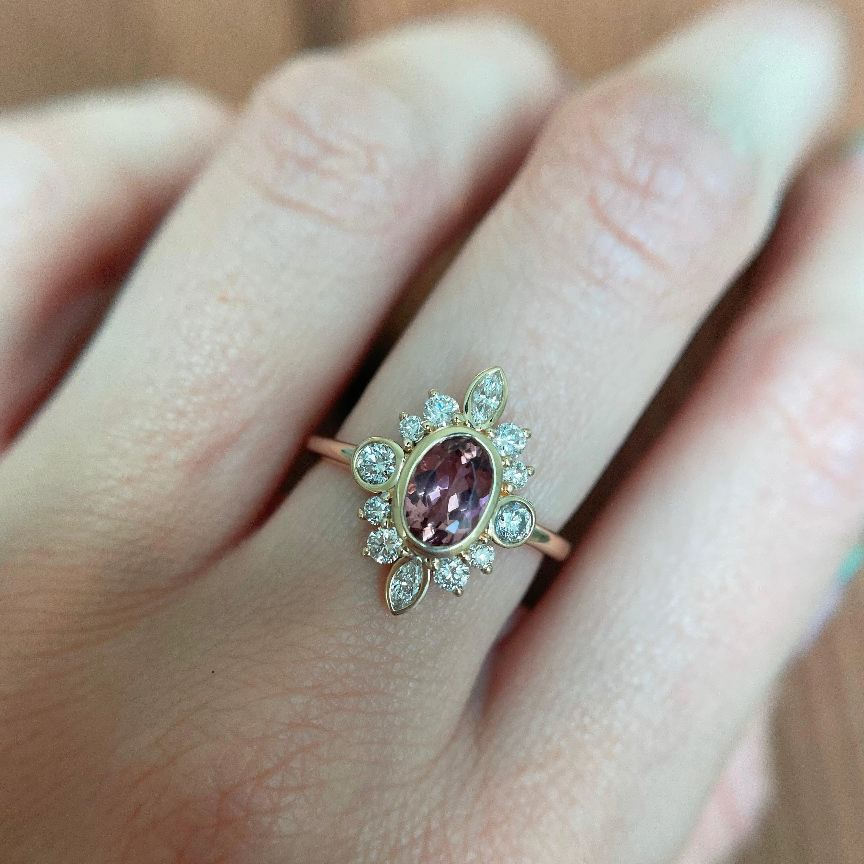 1.14ct Imperial Topaz Compass Ring sold by Marrow Fine product image thumbnail 3