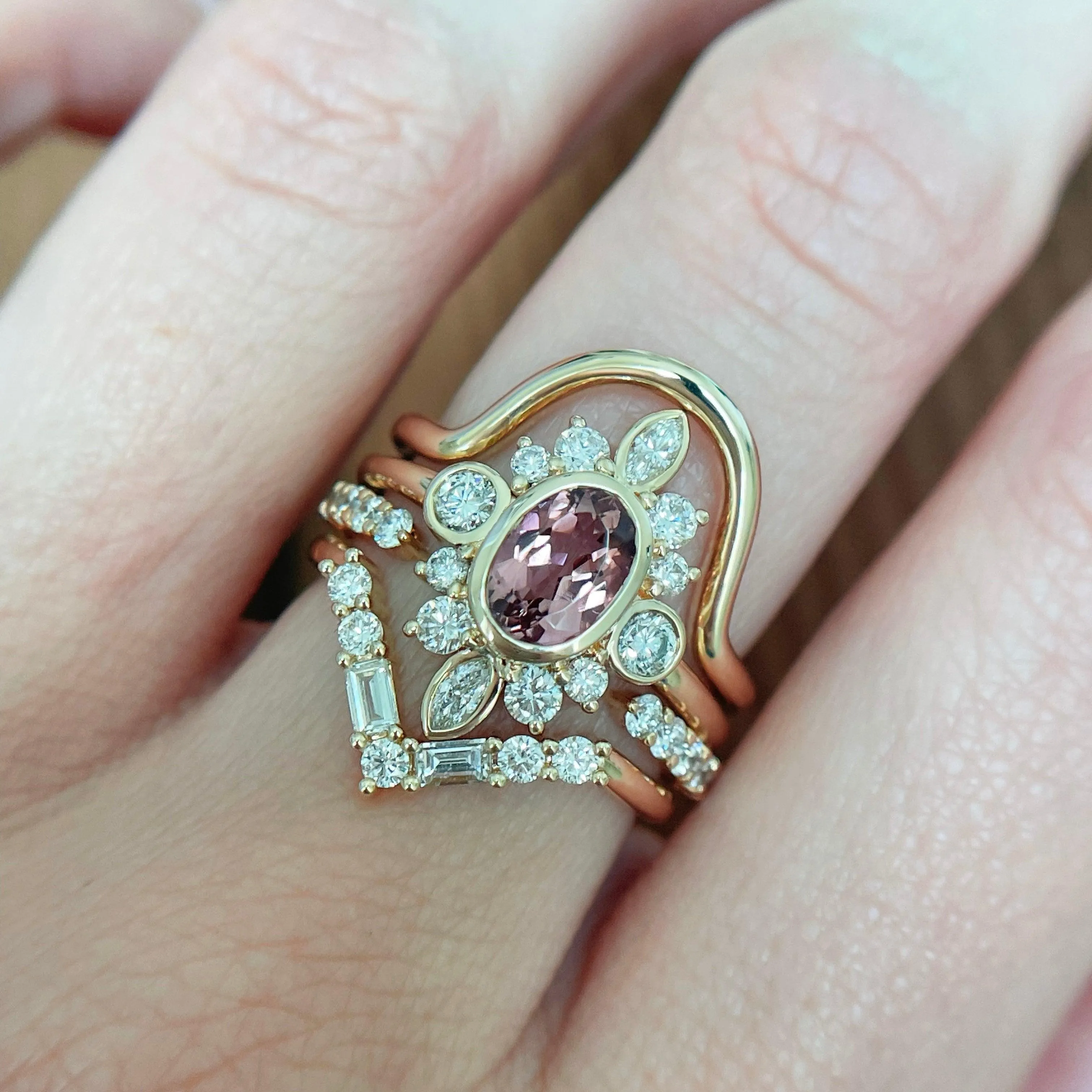 1.14ct Imperial Topaz Compass Ring sold by Marrow Fine product image thumbnail 5