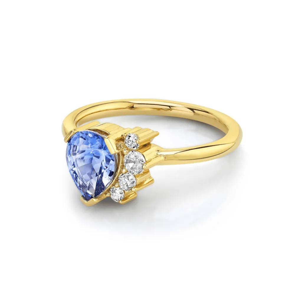 Lilac Sapphire Spray Ring sold by Marrow Fine product image thumbnail 2