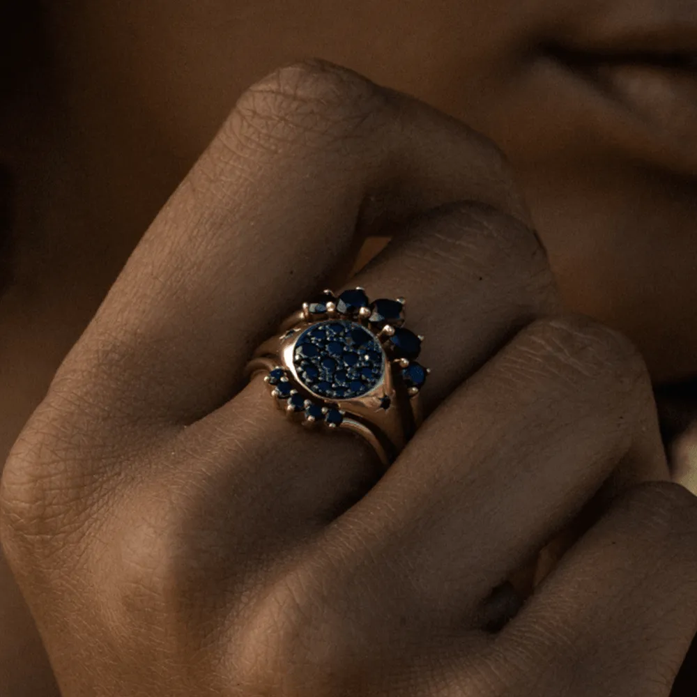 Black Diamond Crown Ring sold by Marrow Fine product image thumbnail 2